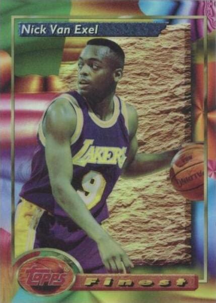 1993 94 Topps Finest Refractor 50 Nick Van Exel Nick Van Exel RC