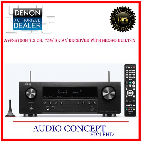 Denon AVR S760H 7 2 Ch 75W 8K AV Receiver With HEOS Built In Free