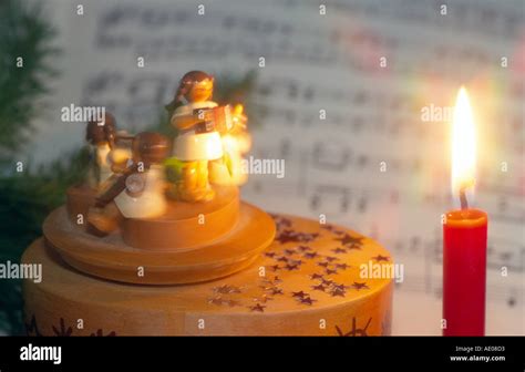 christmas musical clock Stock Photo - Alamy