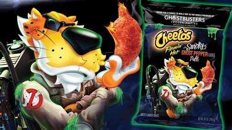 Ghostbusters Frozen Empire Branded Cheetos Flamin Hot Smoky Ghost