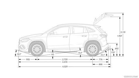 2021 Mercedes Benz GLA Dimensions Caricos