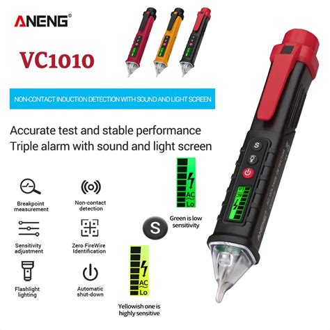 Aneng Tespen Tester Pen Non Contact Ac Voltage Alert Detector V