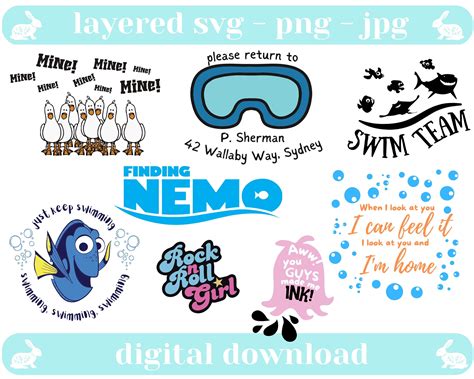 Paquete Finding Nemo Svg Finding Dory Svg Traje De Darla Etsy México