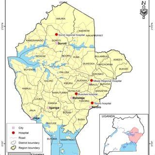 Map Of Uganda Showing Study Sites Uganda Bureau Of Statistics