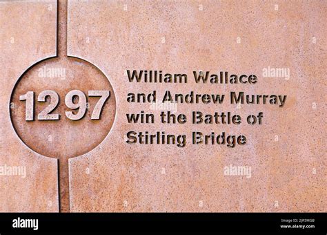 William Wallace and Andrew Murray win the Battle of Stirling Bridge ...