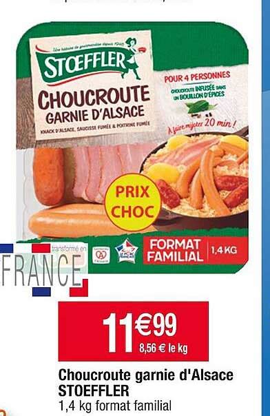 Promo Choucroute Garnie D Alsace Stoeffler Chez Cora Icatalogue Fr