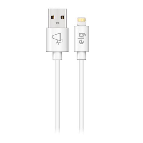 Cabo ELG Lightning Para Apple IPod IPhone IPad 1 Mts Branco C810