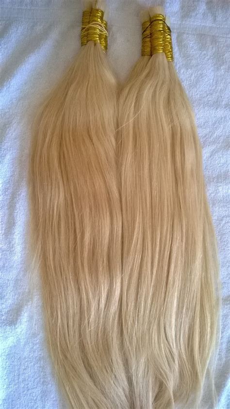 Cabelo Humano Loiro Claro Para Mega Hair 70cm 150 Gramas R 730 00