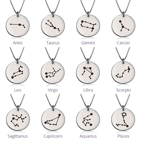 Zodiac Constellation Necklace