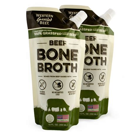 100% Grass Fed Beef Bone Broth (2 or 6 pack) – Western Grassfed Beef