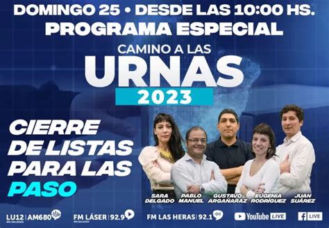 En Vivo Camino A Las Urnas El Programa De La Opini N Austral Con Toda