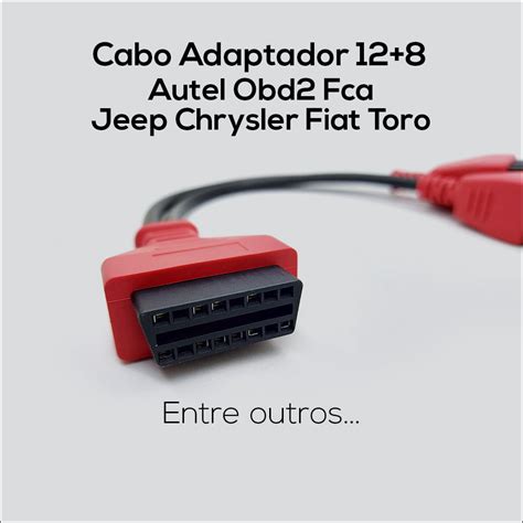 Cabo Adaptador Autel Obd Fca Jeep Chrysler Fiat Toro