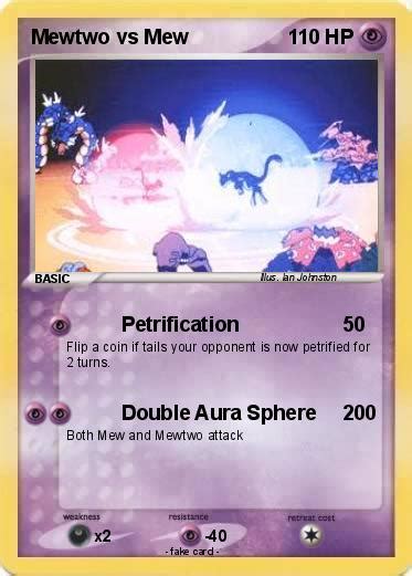 Pokémon Mewtwo vs Mew 5 5 - Petrification - My Pokemon Card