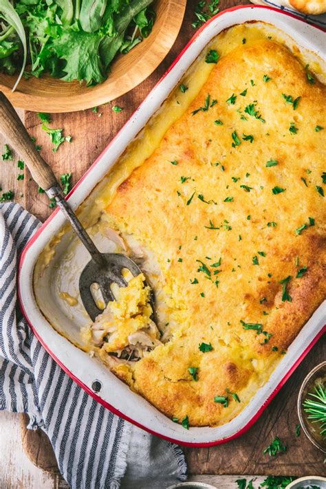 Farmhouse Chicken Cornbread Casserole The Seasoned Mom