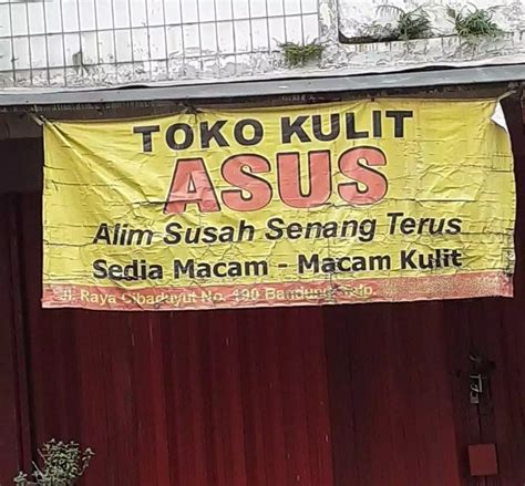 10 Spanduk Toko Pakai Singkatan Kata Ini Bikin Mikir Keras