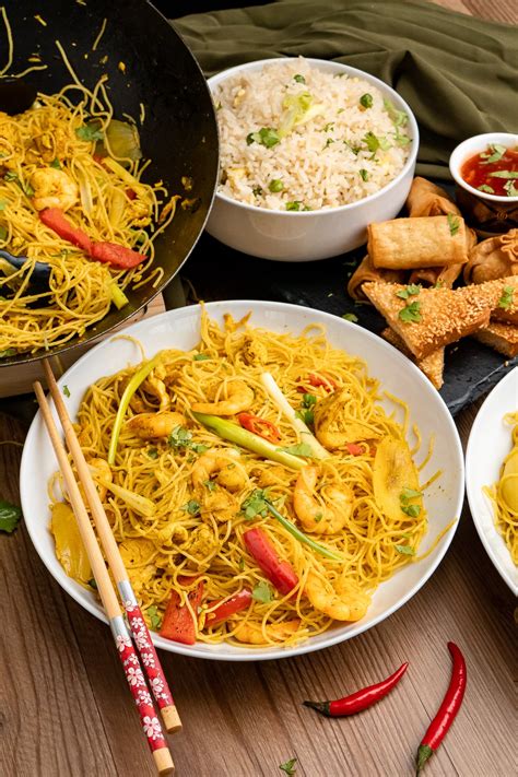 Singapore Noodles Recipe Takeaway Style By Flawless Food