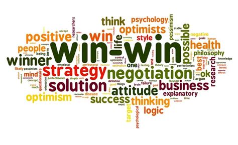 Win Win Negotiation Solution Concept In Word Tag Cloud — Stock Photo