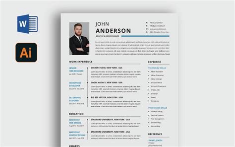 John Anderson Resume Design Еуьздфеу Templatemonster