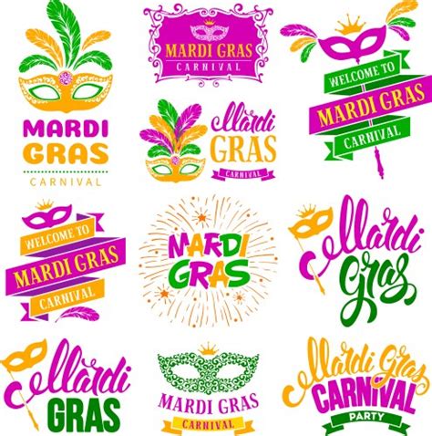 Mardi Gras Logo Vector Images (over 1,400)