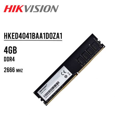 MEMORIA RAM HIKVISION 4GB 2666MHZ CL19 HKED4041BAA1D0ZA1 4G HikVi