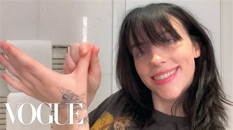 Billie Eilish S Post Show Beauty Routine Beauty Secrets Vogue Youtube