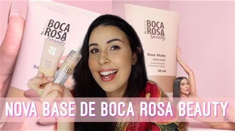 TESTEI A NOVA BASE DE BOCA ROSA BEAUTY Cobre Tudo NOVA EMBALAGEM