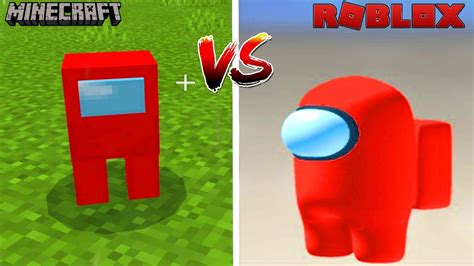 Minecraft Among Us Vs Roblox Among Us Which One Is Best Youtube