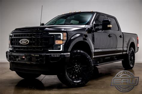 2022 Ford Super Duty F 250 Srw Lariat 97 Miles Agate Black Metallic