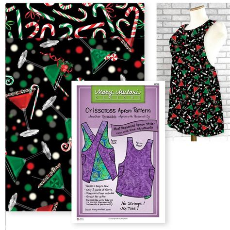 Sew A Reversible Sweet Holidays Apron With Mary Mulari S Crisscross