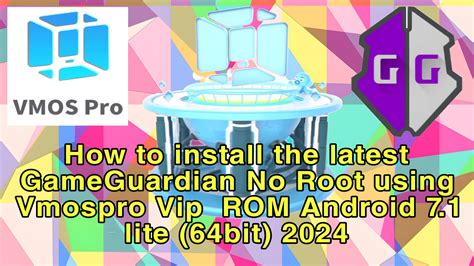 How To Install The Latest GameGuardian No Root Using Vmospro Vip ROM