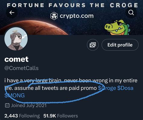 Comet On Twitter Youre Just Posting About That Coin Because They