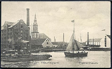 København Havneparti med slæbebåd N K no 618 1000 Danmark