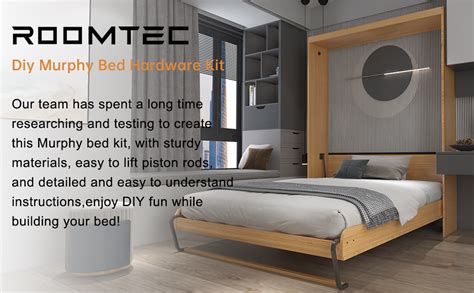 amazoncom roomtec mb murphy bed black home kitchen