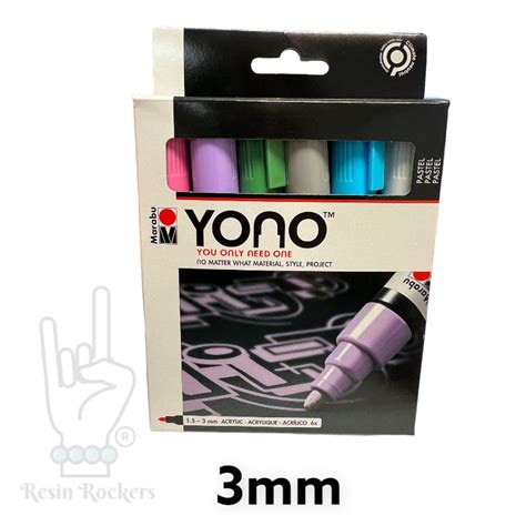 Marabu YONO Pastel Colors 3mm Acrylic Paint Marker Set Michaels