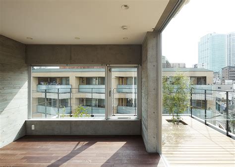 Four Storey House With Tree Lined Balconies By Ryo Matsui Architects