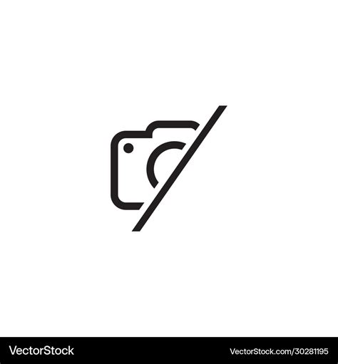 Camera icon logo design template Royalty Free Vector Image