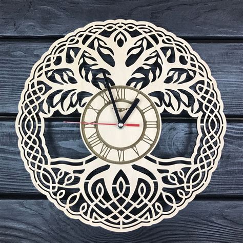 Large Tree Of Life Wall Clock For Home Office Oversized Tree Of Life