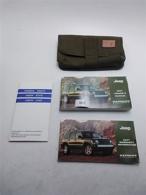 2007 Jeep Patriot Owners Manual Ebay