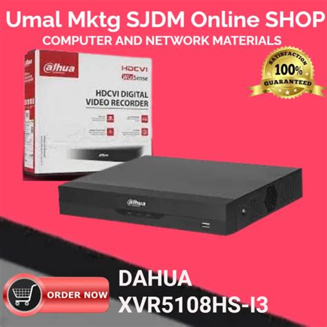 Dahua XVR5108HS I3 8 DVR 5MP Channels Penta Brid 5M N 1080P Compact