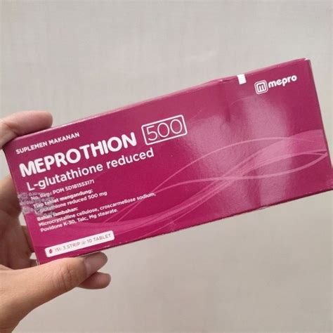 Jual Meprothion L Glutathione Mg Box Tablet Shopee Indonesia