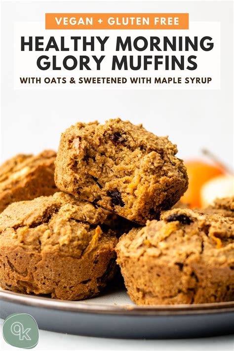 Healthy Morning Glory Muffins Vegan Gluten Free Okonomi Kitchen