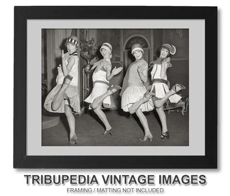 Vintage 1920s Photo Of Four Flappers Dancing The Charleston Etsy