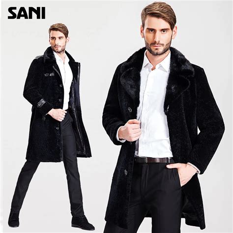 2019 Winter Jacket Men Fur Coat For Men Natural Genuine Sheepskin