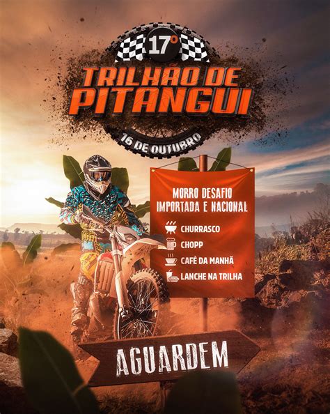 flyer  trilhao de pitangui trilha behance