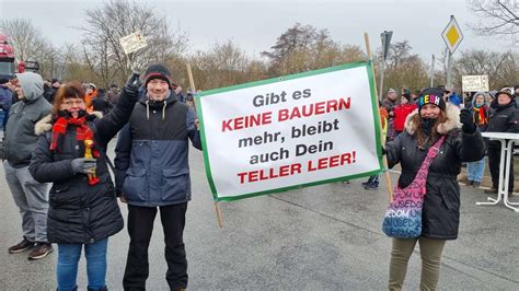 Bad Hersfeld Bauern sind wütend Demos an Kreuzung laufen