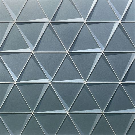 Remington Slate Triangles Glass Mosaic Tile