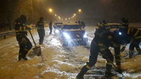 Spain Blanketed In Heavy Snow As Record Breaking Blizzard Brings Madrid