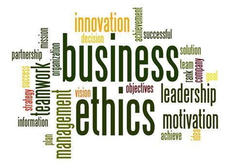 Premium Photo Business Ethics Word Cloud