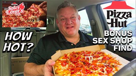 Pizza Hut Spicy Lovers Pizza Review With Bonus Sex Shop Find Youtube