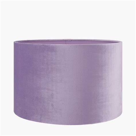 Rene 35cm Lilac Velvet Cylinder Shade Zurleys